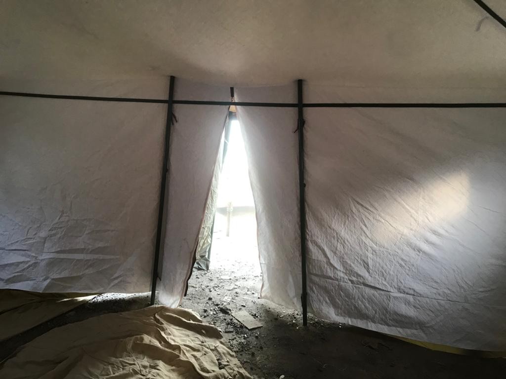 Палатка УСТ-56 зимняя (на металлических стойках)